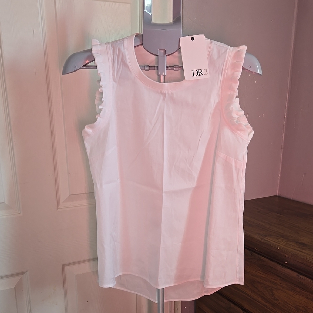 DR2 Women's White Sleeveless Top